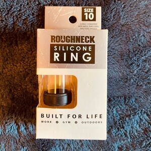 Black Silicone Ring - Size 10